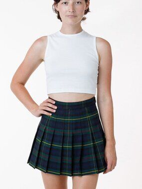 American Apparel Women's Plaid Tennis Skirt